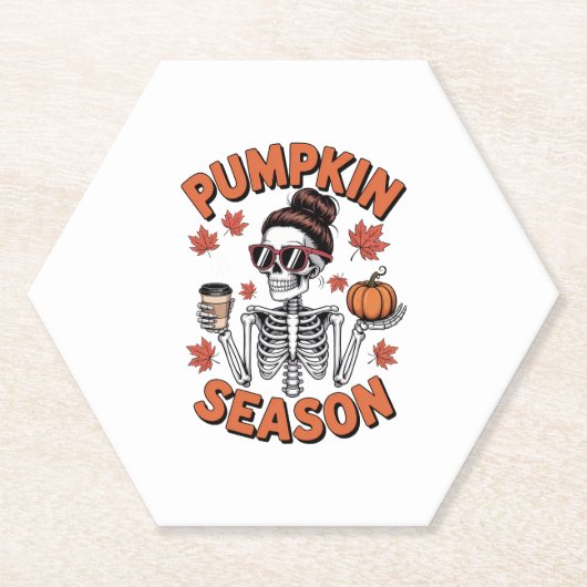 Herfst Herfst Pompoen Seizoen Kartonnen Onderzetters (Voorkant)