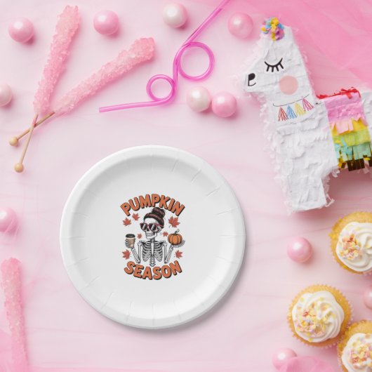 Herfst Herfst Pompoen Seizoen Papieren Bordje (Feest)
