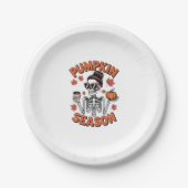 Herfst Herfst Pompoen Seizoen Papieren Bordje (Voorkant)