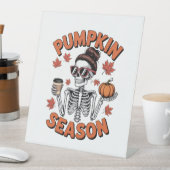 Herfst Herfst Pompoen Seizoen Reclamebord Met Voetstuk (Insitu)