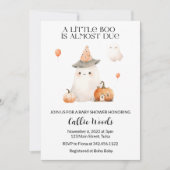 Herfst herfst pompoen spook Baby shower Kaart (Voorkant)