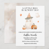 Herfst herfst pompoen spook Baby shower Kaart (Voorkant / Achterkant)