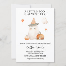 Herfst herfst pompoen spook Baby shower Kaart
