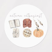 Herfst Herfst pompoen Stickers (Design 1)