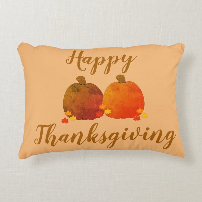 Herfst/herfst/pompoen/Thanksgiving Accent Kussen (Voorkant)