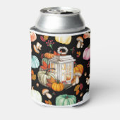 Herfst Herfst Pompoen Theme Black Can Koozie Coole (Blikje Achterkant)