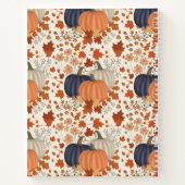 Herfst Herfst Pompoen Wildflower Thanksgiving Rece Notitieboek (Achterkant)