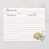 Herfst Herfst Pompoen Zonnebloem Katoen Recept Kaa (Voorkant)