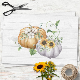 Herfst Herfst Pompoen Zonnebloem Oogst Decoupage Tissuepapier