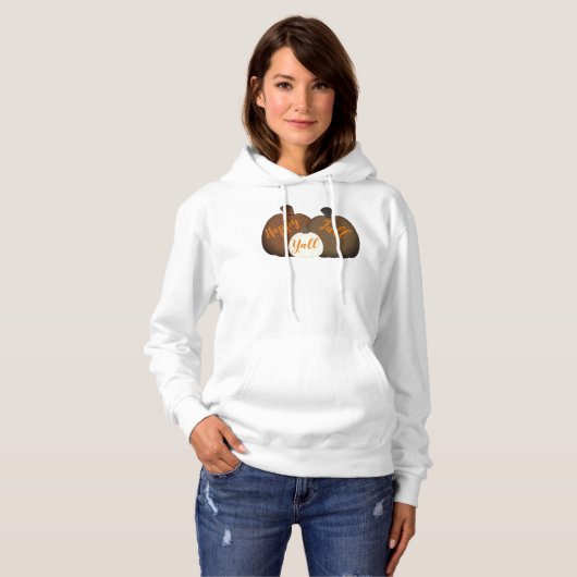 Herfst/herfst/pompoenhaar Hoodie (Voorkant volledig)