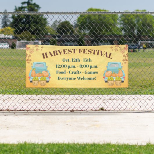 Herfst herfst Pumpkin Harvest Festival Spandoek (Insitu)