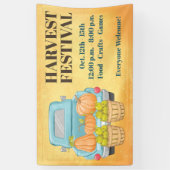 Herfst herfst Pumpkin Harvest Festival Spandoek (Verticaal)