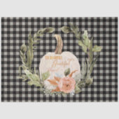 Herfst herfst Pumpkin Thankful Grateful Blessed Ar Tissuepapier (Voorkant)