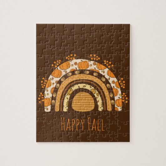 Herfst/Herfst regenboog Legpuzzel (Verticaal)