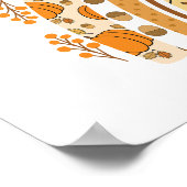 Herfst/Herfst regenboog Poster (Hoek)