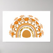 Herfst/Herfst regenboog Poster (Voorkant)