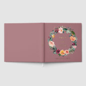 Herfst Herfst Roos Bloem Bloemen Krans Trouwen Gastenboek (Volledig)