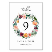 Herfst Herfst Roos Bloem Bloemen Krans Trouwen Kaart (Voorkant)