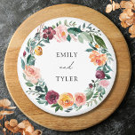 Herfst Herfst Roos Bloem Bloemen Krans Trouwen Magneet<br><div class="desc">Introductie van onze Herfst Herfst Roos Bloem Bloemen Krans Trouwgunst Magneet. Met waterverf illustratie van de bloemstukken en bladeren arrangement voor uw speciale dag.</div>