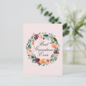 Herfst Herfst Roos Bloem Bloemenkrans Beste Oma Briefkaart (Staand voorkant)