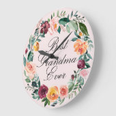 Herfst Herfst Roos Bloem Bloemenkrans Beste Oma Grote Klok (Hoek)