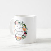 Herfst Herfst Roos Bloem Bloemenkrans Beste Oma Koffiemok (Voorkant links)