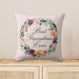 Herfst Herfst Roos Bloem Bloemenkrans Beste Oma Kussen