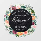 Herfst Herfst Roos Bloem Bloemstuk Zakelijke Raamsticker (Vel)