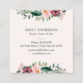 Herfst Herfst Roos Bloemenkrans Visitekaartje (Achterkant)