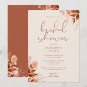 Herfst Herfst rustiek Bloemen Vrijgezellenfeest Kaart (Voorkant / Achterkant)