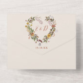 Herfst Herfst Rustieke Bloemen Details RSVP Bruilo All In One Uitnodiging (Achterkant)