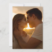 Herfst Herfst rustieke bloemen foto bruiloft Save The Date (Achterkant)