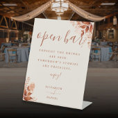 Herfst Herfst Rustieke Bloemen Open Bar Reclamebord Met Voetstuk