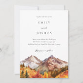 Herfst herfst rustieke Boho bruiloft Kaart (Voorkant)