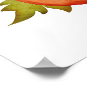 Herfst Herfst Rustieke Pompoen Happy Thanksgiving Poster (Hoek)