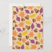 Herfst herfst rustieke schuur hout pompoen bruilof kaart (Achterkant)