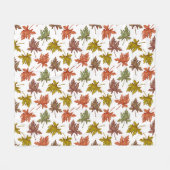 Herfst Herfst Rustieke Thanksgiving Fleece Deken (Voorkant (Horizontaal))