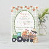 Herfst Herfst Sage Groene Boerderij Dierlijke Verj Kaart (Staand voorkant)