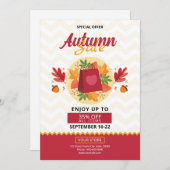 Herfst / Herfst Sale Flyer Sjabloon (Voorkant / Achterkant)