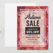 Herfst / Herfst Sale Flyer Sjabloon (Voorkant / Achterkant)