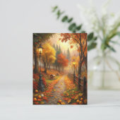 Herfst Herfst Scene Briefkaart (Staand voorkant)