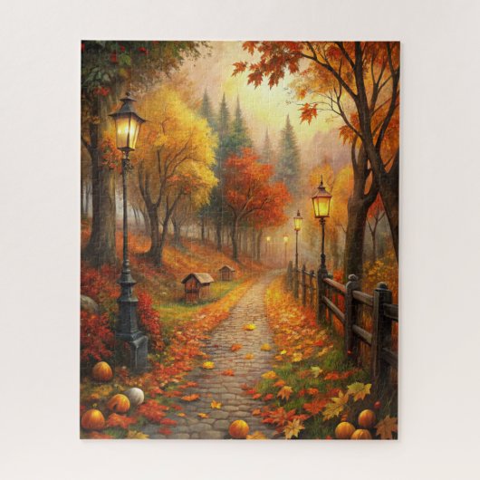 Herfst Herfst Scene Legpuzzel (Verticaal)