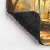 Herfst Herfst scène met tuinhuisje Muismat (Hoek)