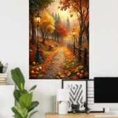 Herfst Herfst Scene Poster (Thuiskantoor)