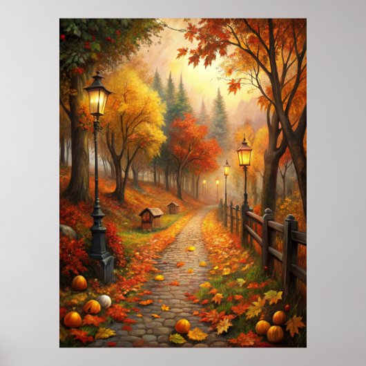 Herfst Herfst Scene Poster (Voorkant)