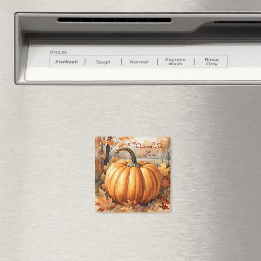 Herfst Herfst Seizoen Pompoen Theme Magnet (Insitu (Vaatwasser))