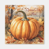 Herfst Herfst Seizoen Pompoen Theme Magnet (Voorkant)