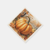 Herfst Herfst Seizoen Pompoen Theme Servet (Hoek)