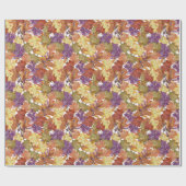 Herfst Herfst Seizoen Rustieke Boom Bladeren Cadeaupapier (Vlak)