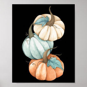 Herfst Herfst Seizoen Schattige Gekleurde Pastel P Poster